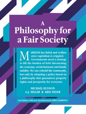 cover image of A Philosophy for a Fair Society